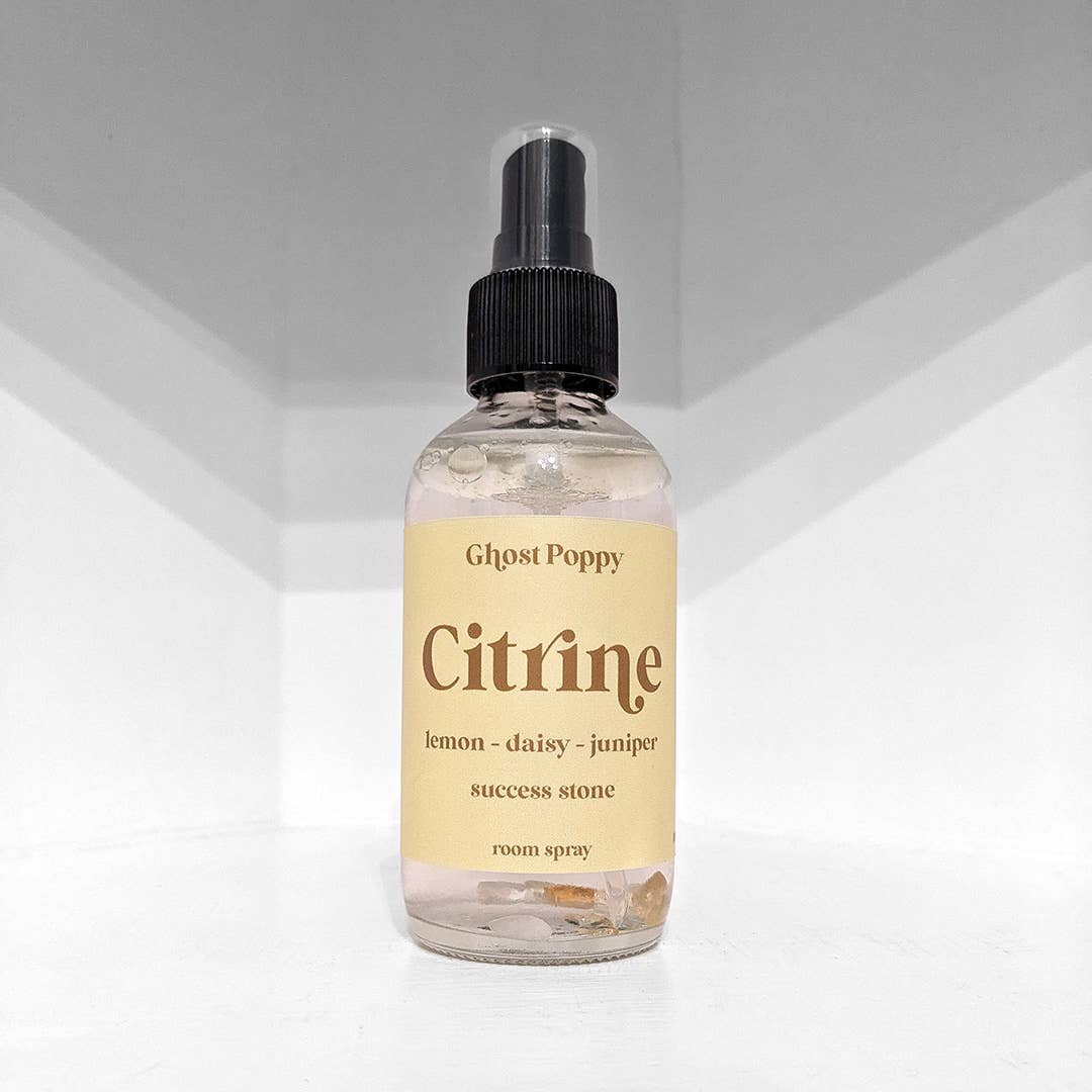 Voor een fris en mysterieus sfeertje in huis ☽ Citrine room spray